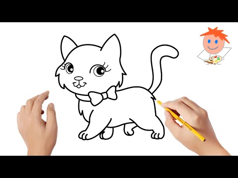 How to draw a kitten | Easy drawings